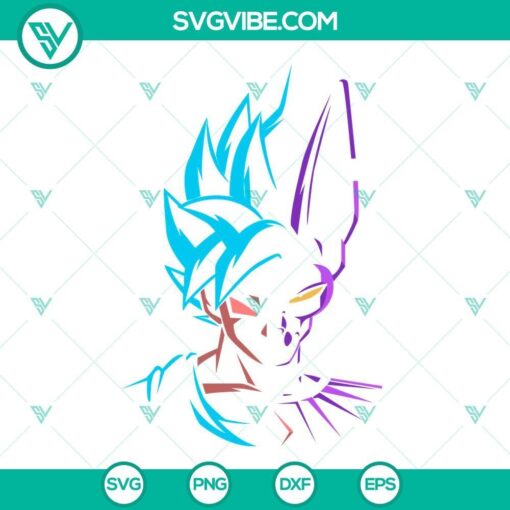 goku vs bills svg dragon ball super svg png dxf eps cricut 1 mockup