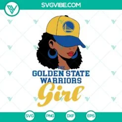 Basketball, Sports, SVG Files, Golden State Warriors Girl SVG File, Warriors 9