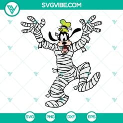 Disney, Halloween, SVG Files, Goofy Mummy Halloween SVG Image PNG DXF EPS 2