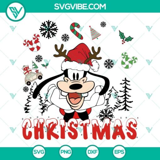 goofy santa hat christmas svg disney goofy christmas svg png dxf eps files 5 mockup