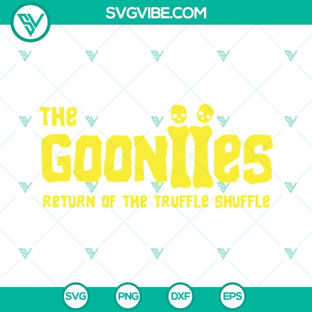 SVG Files, Trending, Gooniies Return Of The Truffle Shuffle SVG Files PNG DXF 1