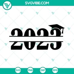 Graduation 2023 SVG Files, 2023 Monogram SVG Download, Class Of 2023 SVG Files, Senior