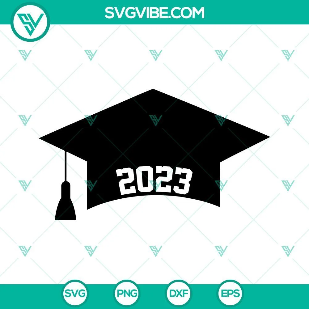 School, SVG Files, Graduation Cap 2023 SVG File, Graduate SVG Images, Class Of 1