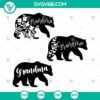 Grandma Bear Svg files with 'Grandma Life' design perfect for Grandma shirts. Cute and heartwarming design for grandmothers.