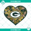 Green Bay Packers heart Valentine PNG files with designs perfect for NFL fans celebration.