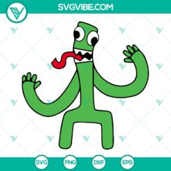 Green Rainbow Friends SVG Image Bundle, Horror Game SVG File PNG DXF EPS Cut 4