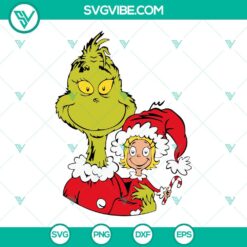 Christmas, SVG Files, Grinch And Cindy Lou Who Santa Claus SVG Images, Grinch 5