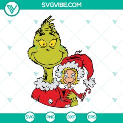 Christmas, SVG Files, Grinch And Cindy Lou Who SVG File, Grinch Christmas SVG 7