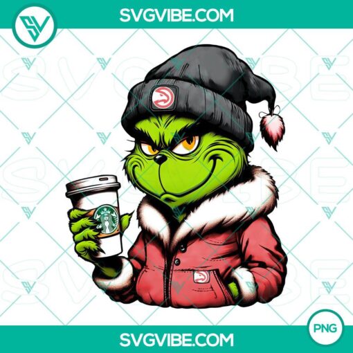 grinch atlanta hawks drink starbucks png mockup