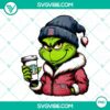 Grinch themed Boston Red Sox baseball drink Starbucks PNG images with festive holiday design.