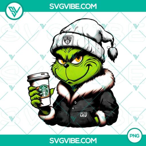 grinch brooklyn nets drink starbucks png mockup