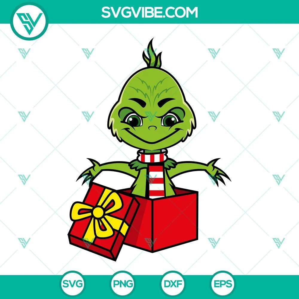 Christmas, SVG Files, Grinch Bundle SVG Image, Baby Grinch SVG Download, 3