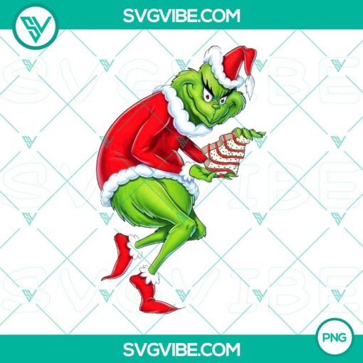 grinch christmas cake png file designs mockup