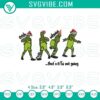 Grinch Christmas hat with "That's It I'm Not Going" embroidery file, featuring a funny Grinch design. Perfect holiday design for crafts.