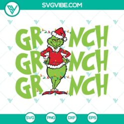 Christmas, SVG Files, Grinch Christmas Lights SVG File, Grinch Christmas SVG 2