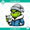 Grinch Detroit Lions themed Starbucks drink PNG files for digital use.