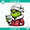 Grinch Detroit Red Wings Starbucks drink logo for NHL fans, PNG file with festive design, Christmas theme.