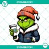 Grinch Detroit Tigers baseball themed drink Starbucks PNG image - festive design with baseball and coffee elements.