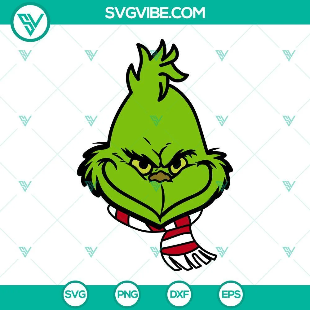 Christmas, SVG Files, Grinch Face SVG Download Bundle, Baby Grinch SVG Images, 2