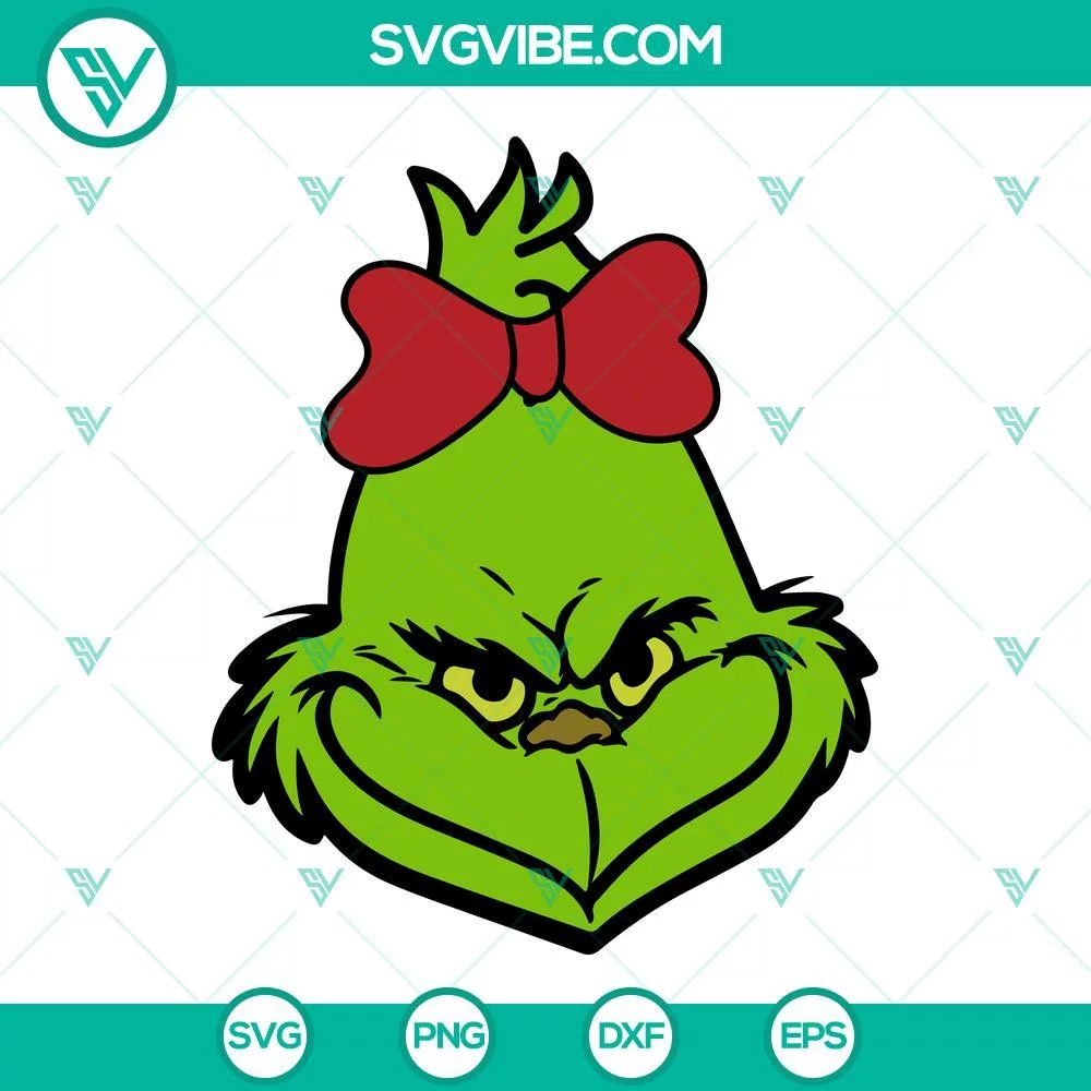 Christmas, SVG Files, Grinch Face SVG Download Bundle, Baby Grinch SVG Images, 3