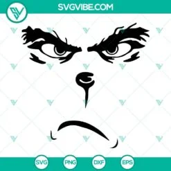 Christmas, SVG Files, Grinch Face SVG Download Bundle, Baby Grinch SVG Images, 10