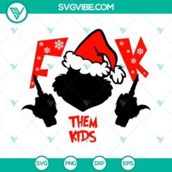 Christmas, SVG Files, Seasons Greetings SVG Download, Grinch Middle Finger SVG 4