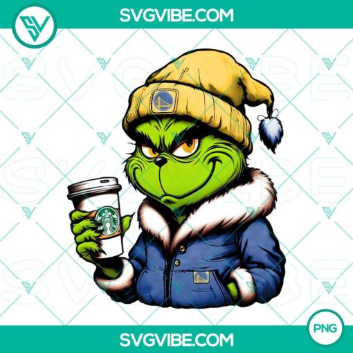 grinch golden state warriors drink starbucks png mockup