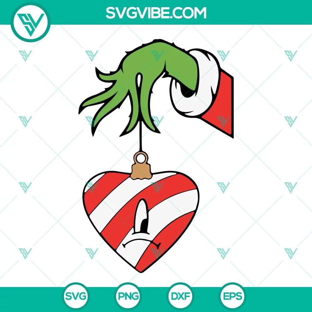 Christmas, SVG Files, Grinch Hand Bad Bunny Christmas SVG Images Bundle, Un 4