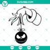 Grinch hand holding Jack Skellington SVG download, featuring Grinch hand SVG files. Ideal for Christmas and Halloween themed crafts.