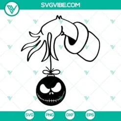 Christmas, SVG Files, Jack And Sally Christmas SVG File, Santa Jack Skellington 3