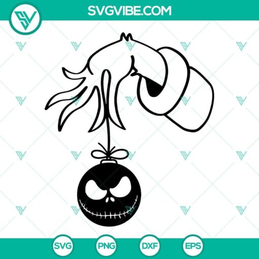 grinch hand holding jack skellington svg grinch hand svg christmas grinch svg jack skellington svg 2 mockup