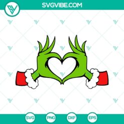 Christmas, SVG Files, Grinch Heart Hands SVG Download, Grinch Dr Seuss 2