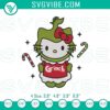 Grinch Hello Kitty Christmas embroidery file with festive design, ideal for holiday crafts and decorations.