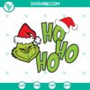 Grinch Ho Ho Ho digital download with SVG, PNG, DXF, and EPS files perfect for Cricut and Silhouette machines. Ideal for Christmas crafting projects.