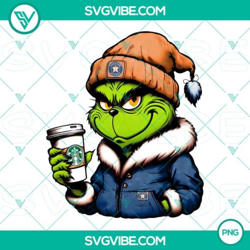 grinch houston astros baseball drink starbucks png mockup