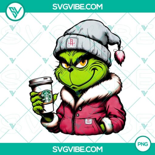 grinch houston rockets drink starbucks png mockup