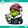 Grinch themed Houston Texans Starbucks drink in PNG file, perfect for football fans.