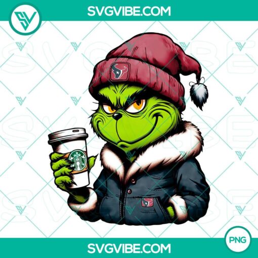 grinch houston texans drink starbucks png mockup