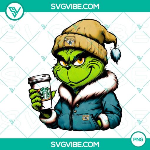 grinch jacksonville jaguars drink starbucks png mockup