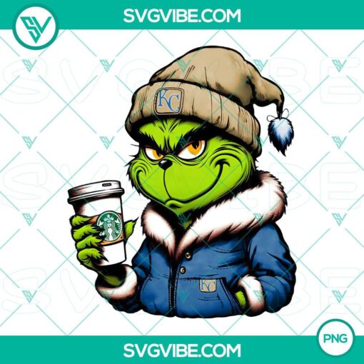 grinch kansas city royals baseball drink starbucks png mockup