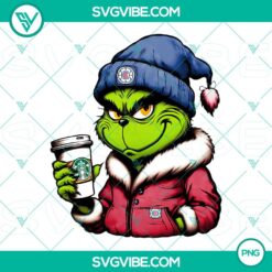 Grinch LA Clippers and Starbucks themed PNG files, great for holiday season, NBA fans, and coffee enthusiasts.