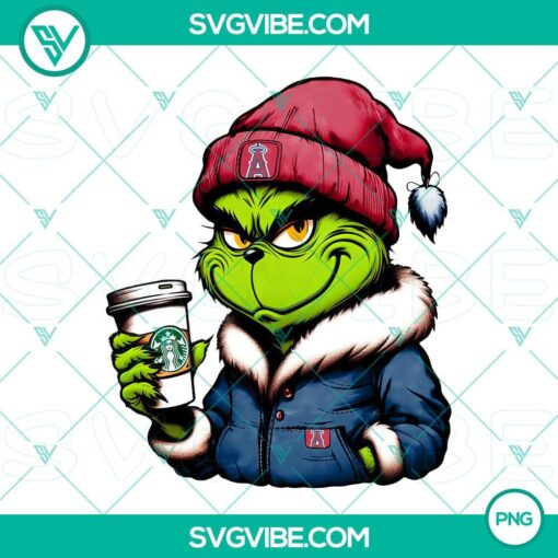 grinch los angeles angeles baseball drink starbucks png mockup