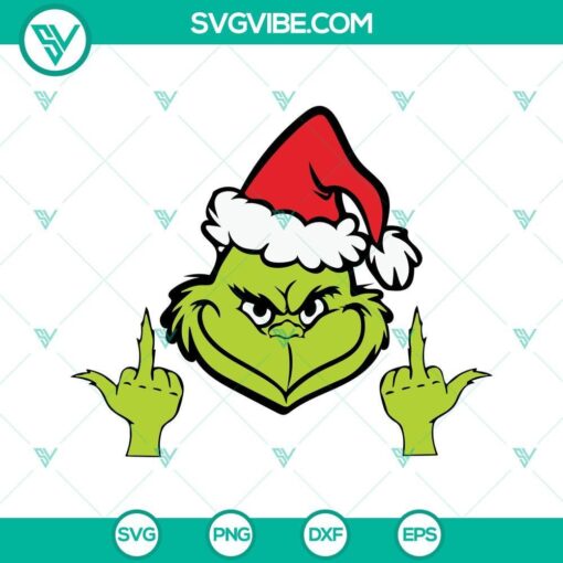 grinch middle finger svg grinch giving the finger svg middle finger grinch svg 10 mockup