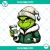 Grinch themed Milwaukee Bucks drink cup with Starbucks logo design in PNG format for download.