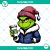 Grinch New York Giants themed drink cup from Starbucks, PNG image, perfect for NFL football fans.