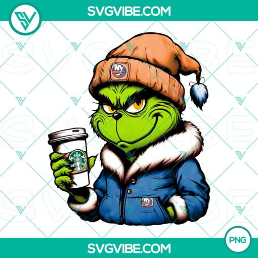 grinch new york islanders drink starbucks png mockup