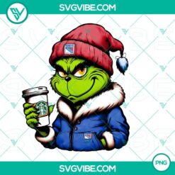 Grinch New York Rangers themed Starbucks drink in PNG format for download.