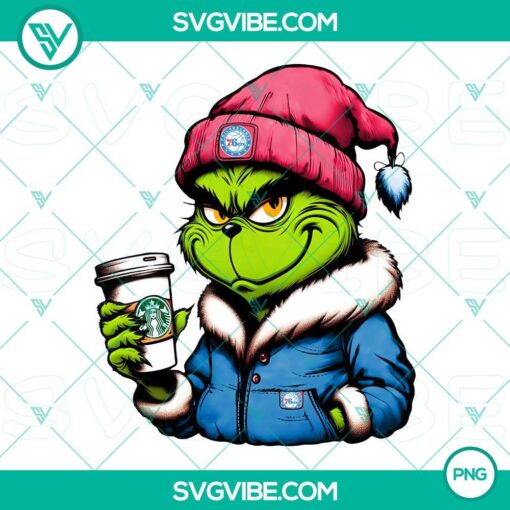 grinch philadelphia 76ers drink starbucks png mockup