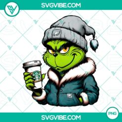 Grinch Philadelphia Eagles themed Starbucks drink PNG images for festive sports fans.