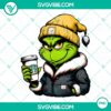 Grinch Pittsburgh Steelers themed Starbucks drink PNG files for NFL fans, perfect for digital use.